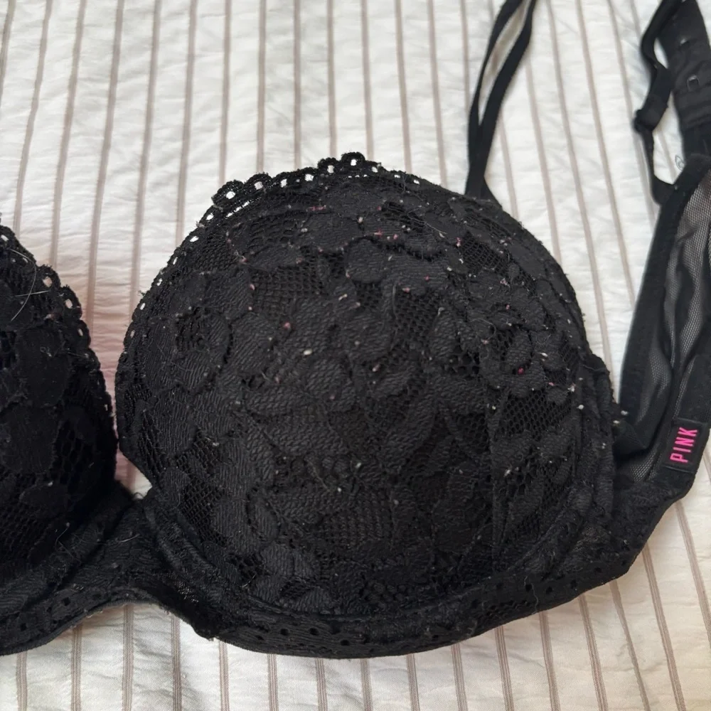 Elegant Black Lace push up Bra